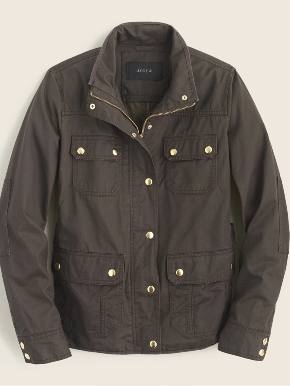 J.Crew Downtown Field Jacket — Dark Green — Military Style — Size Small